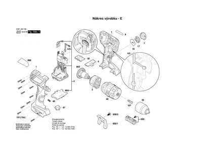 Aku příklepový šroubovák GSB 18V-60 C Bosch 3601JG2101