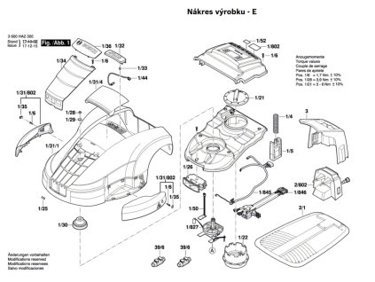 Automatická sekačka na trávu Indego 1000 Connect Bosch 3600HA2300
