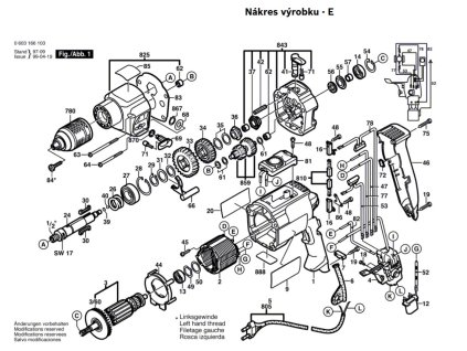 Příklepová vrtačka CSB 1000-2 RET Bosch 0603166168