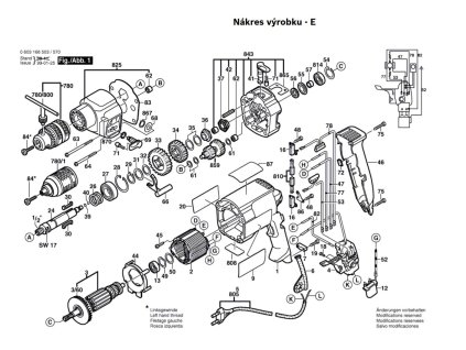 Příklepová vrtačka CSB 800-2 RE Bosch 0603166508
