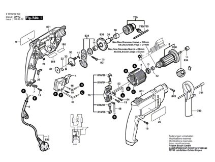 Příklepová vrtačka PSB 400-2 Bosch 0603246008