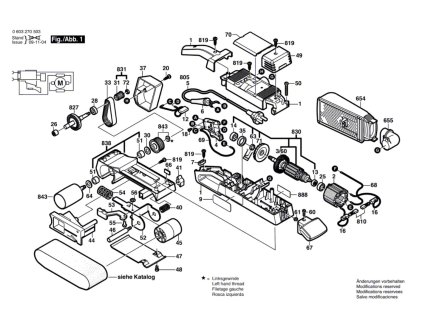 Pásová bruska PBS 75 AE Bosch 0603270508