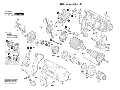 Příklepová vrtačka PSB 700 RE Bosch 0603386708