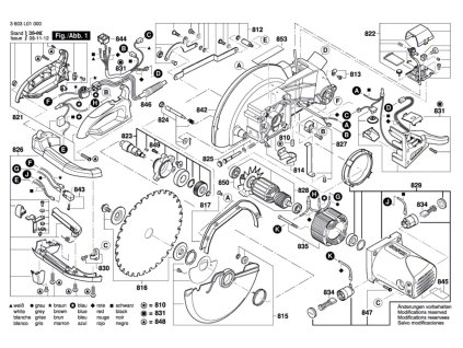 POKOSOVÁ PILA PCM 10 Bosch 3603L01020