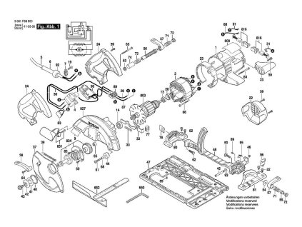 Okružní pila GKS 65 GCE Bosch 3601F68900