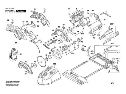 Aku okružní pila GKS 10,8 V-LI Bosch 3601FA1000