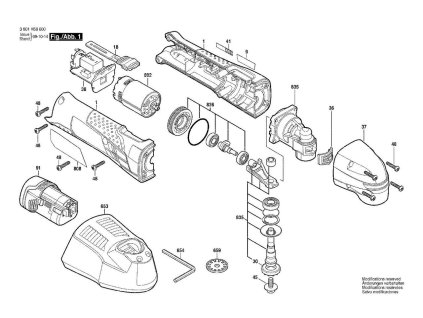 Multifunkční nářadí GOP 10,8 V-LI Bosch 3601H58000