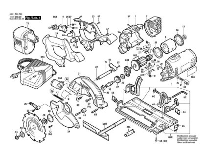 Aku okružní pila GKS 24 V Bosch 3601H73D00