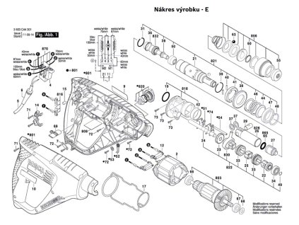 Vrtací kladivo PBH 2000 SRE Bosch 3603C44321