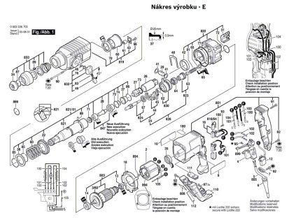 Vrtací kladivo PBH 220 RE Bosch 0603336708