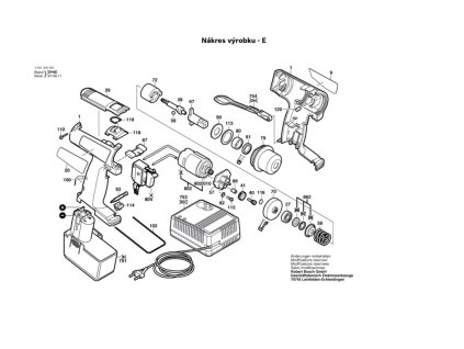 Aku příklepový šroubovák GDR 100 Bosch 0601939680