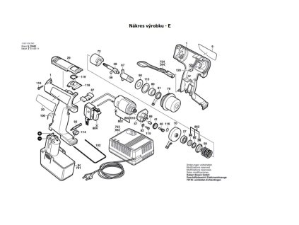 Aku příklepový šroubovák GDR 110 Bosch 0601939520