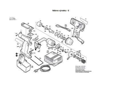 Aku příklepový šroubovák GDR 110 Bosch 0601939580