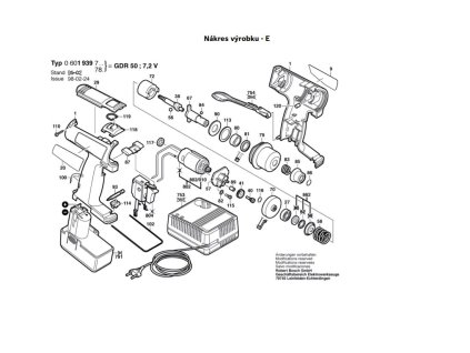 Aku příklepový šroubovák GDR 50 Bosch 0601939755