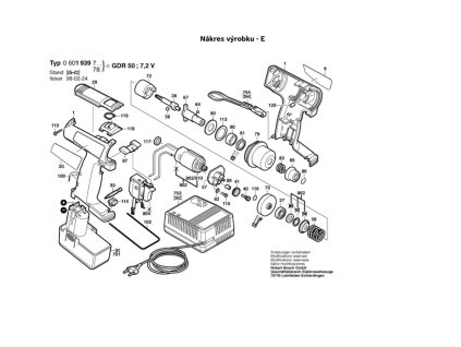 Aku příklepový šroubovák GDR 50 Bosch 0601939785