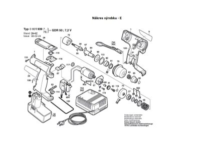 Aku příklepový šroubovák GDR 50 Bosch 0601939789