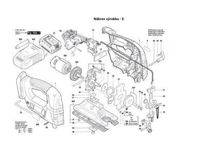 Aku přímočará pila GST 18 V-LI Bosch 3601E8J301