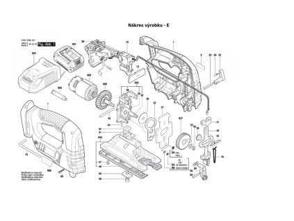 Aku přímočará pila GST 18 V-LI B Bosch 3601EA6101