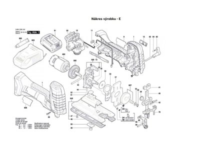 Aku přímočará pila GST 18 V-LI S Bosch 3601EA5101