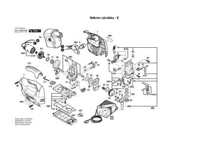 Aku přímočará pila GST 24 V Bosch 0601598220