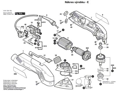 Deltabruska GDA 280 E Bosch 0601294763