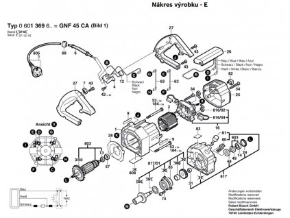 Drážkovací fréza GNF 45 CA Bosch 0601369603