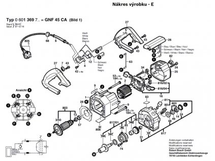 Drážkovací fréza GNF 45 CA Bosch 0601369703