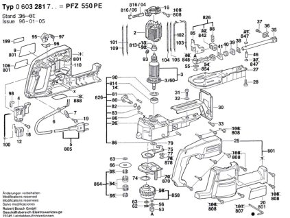 Pila ocaska PFZ 550 PE Bosch 0603281703