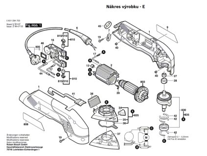 Deltabruska GDA 280 E Bosch 0601294708