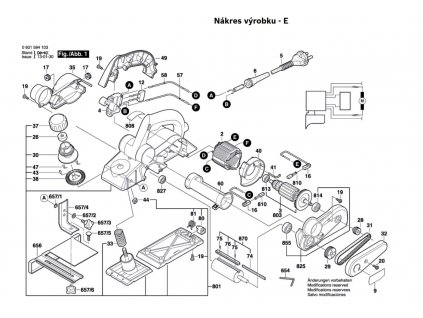 Hoblík GHO 26-82 Bosch 0601594308