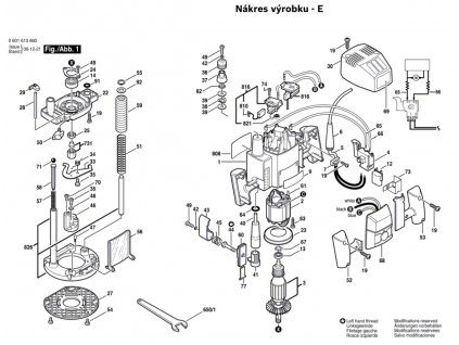 Horní frézka GOF 1300 CE Bosch 0601613661