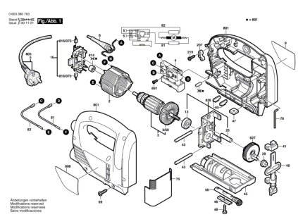Stolní pila PST 6500 E Bosch 0603380771