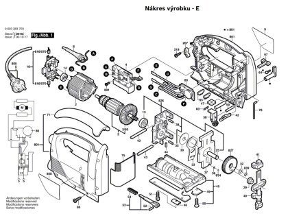 Stolní pila PST 850 PE Bosch 0603383708