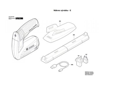 Aku Sponkovačka PTK 3,6 LI Bosch 3603J68200