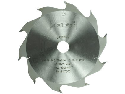 Pilový kotouč Sprinter HW pr.160x2,2xpr.20;10 FZ Narex