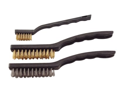 Kartáče ocelové, sada 3ks, Fe/MOSAZ, Fe (1848) EXTOL CRAFT