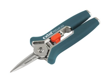 Nůžky zahradnické přímé, mini, 153mm, NEREZ (8872115) EXTOL PREMIUM