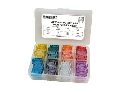 Sada nožových pojistek pro vysoké proudy 20A-100A 48ks Kennedy