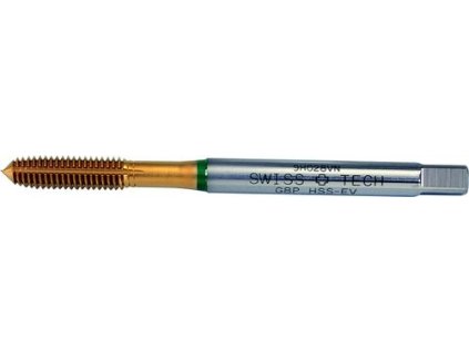 Závitník tvářecí M8 x 1,25 TiN HSS-EV Swiss+Tech