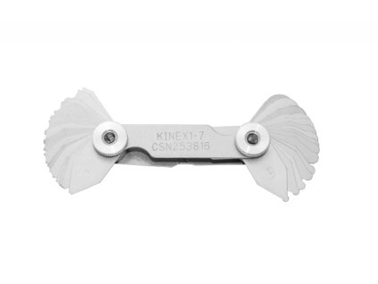 Měrky radiusové KINEX 15,5-25mm, ČSN 253816