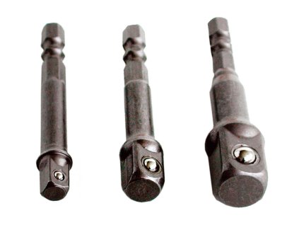 Adaptéry do vrtačky, 1/4"-3/8"-1/2" (32600) EXTOL CRAFT