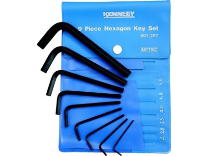 Sada imbusových klíčů 9dílná metrických zástrčných Kennedy
