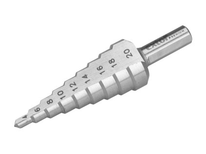 Vrták stupňovitý, O 4-20mm, HSS (8801162) EXTOL PREMIUM