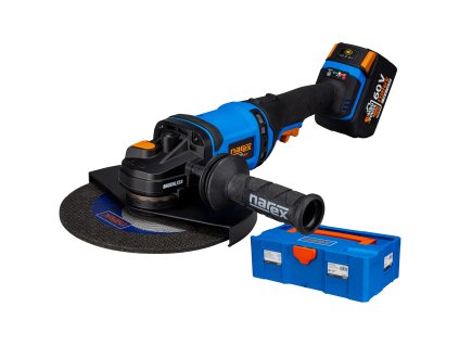 Aku bruska ABU 230-620 B, 1900W, 60V, nabíječka, 2x aku 3,0Ah, T-Loc