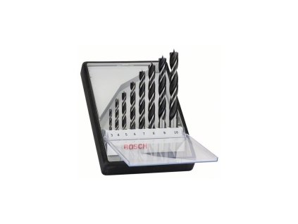 Bosch Sada spirálových vrtáků do dřeva Robust Line, 8dílná 3; 4; 5; 6; 7; 8; 9; 10 mm