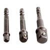 Adaptéry do vrtačky, 1/4"-3/8"-1/2" (32600) EXTOL CRAFT