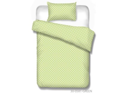 Detské obliečky DOTS Zelená | Bumbalko.sk