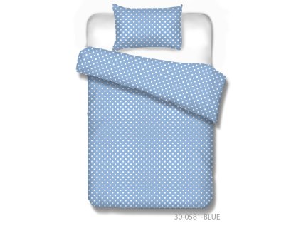 Detské obliečky DOTS Modrá | Bumbalko.sk