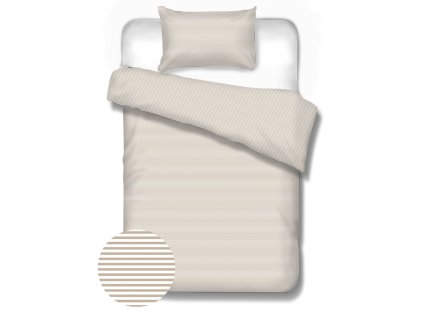 Detské obliečky STRIPES Mocca | Bumbalko.sk