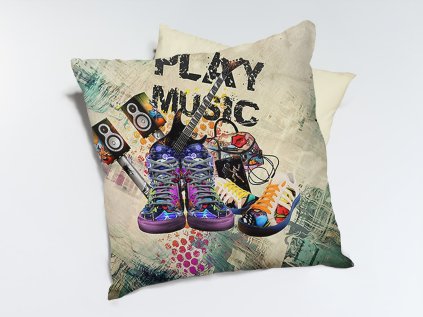 Dekoračný vankúš PLAY MUSIC | Bumbalko.sk